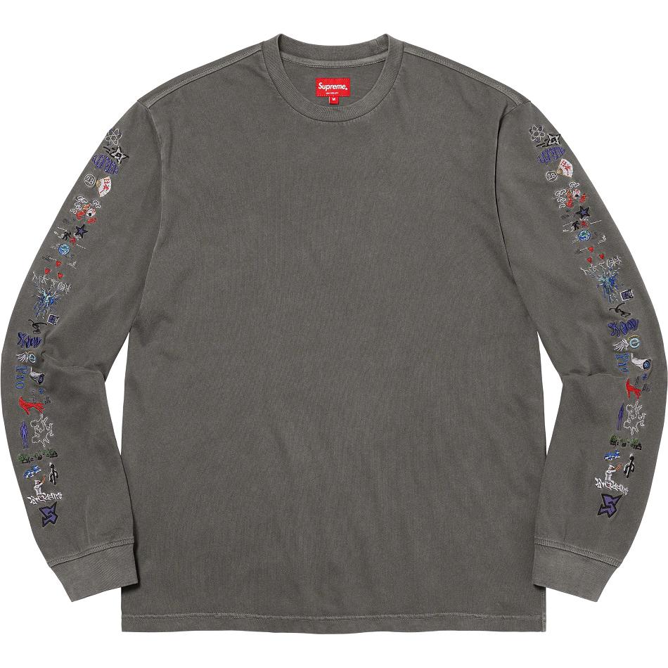 Supreme AOI Icons L/S Top Pullover Schwarz | CH312FM