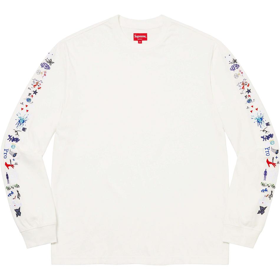 Supreme AOI Icons L/S Top Pullover Weiß | CH315JJ