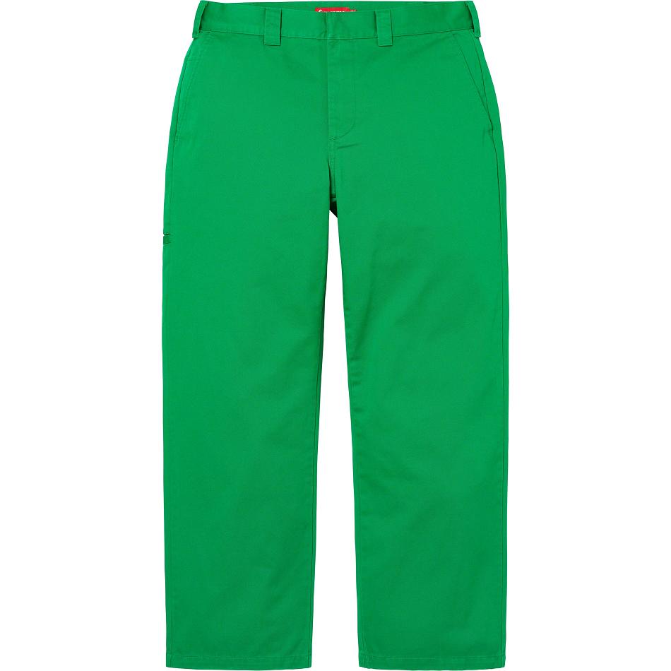 Supreme Arbeits Pant Hose Grün | CH418HK