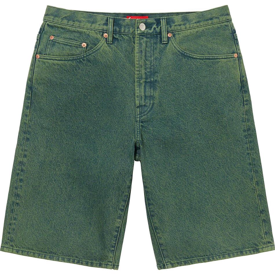 Supreme Baggy Denim Kurze Hose Grün | CH358IS