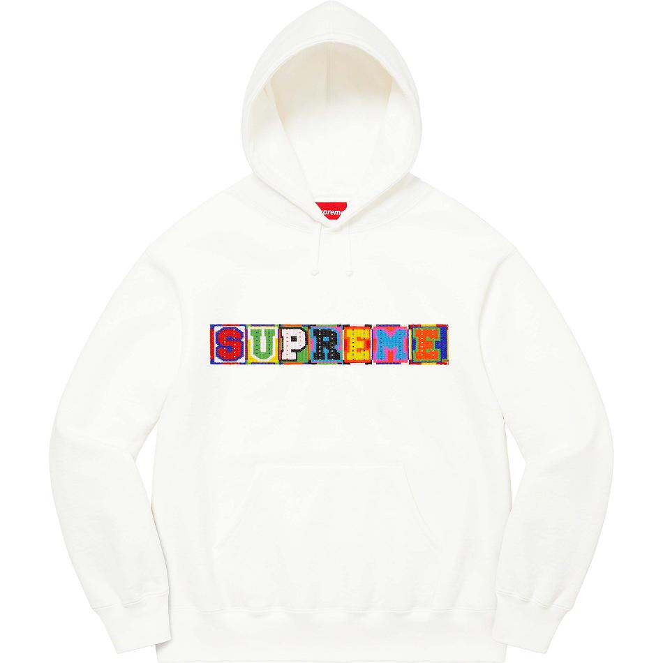 Supreme Beaded Mit Kapuze Sweatshirts Weiß | CH272MA