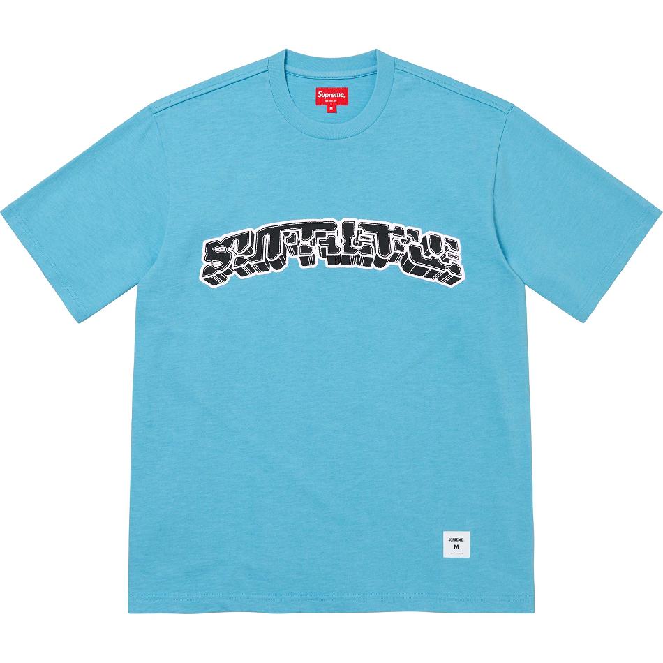 Supreme Block Arc S/S Top Pullover Blau | CH331UT