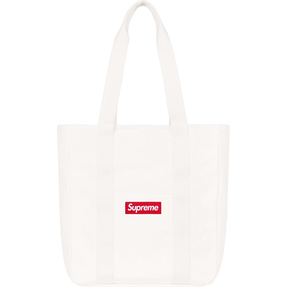 Supreme Canvas Tote Tasche Weiß | CH168MA