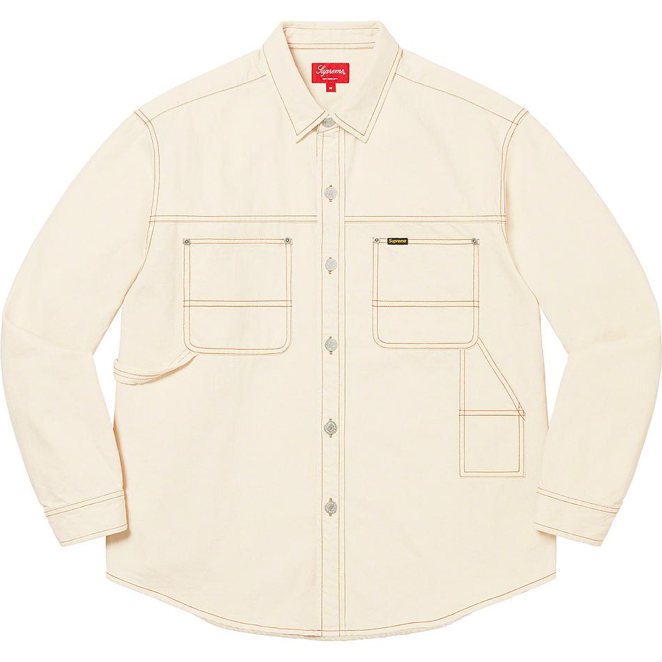 Supreme Denim Painter Hemd Beige | CH389DN