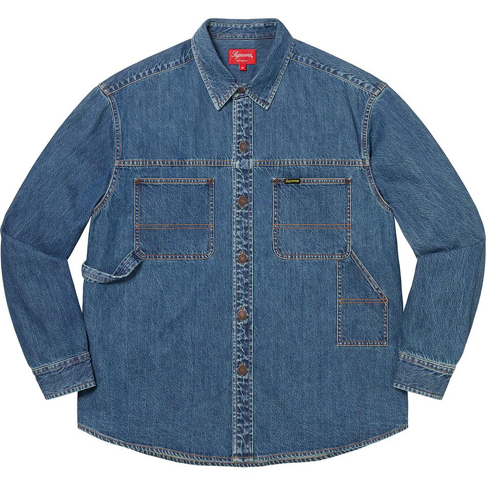 Supreme Denim Painter Hemd Blau | CH391GL