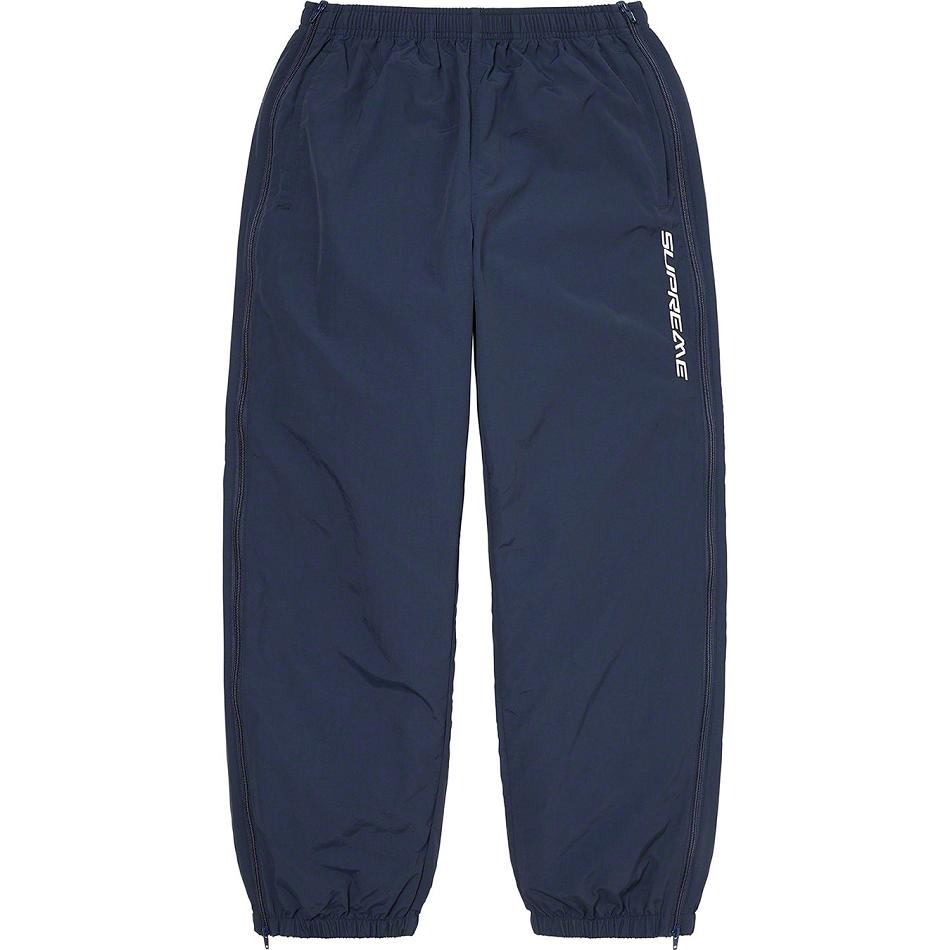 Supreme Full Zip Baggy Warm Up Pant Hose Navy | CH430WY