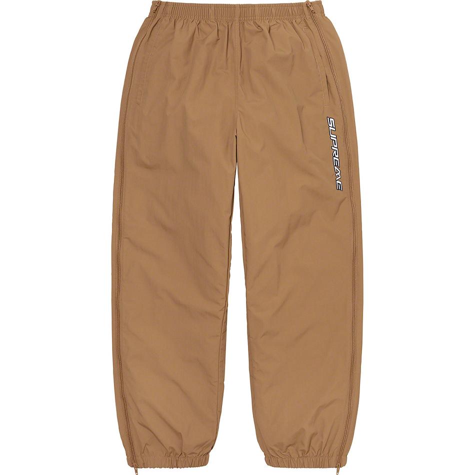 Supreme Full Zip Baggy Warm Up Pant Hose Braun | CH433TV