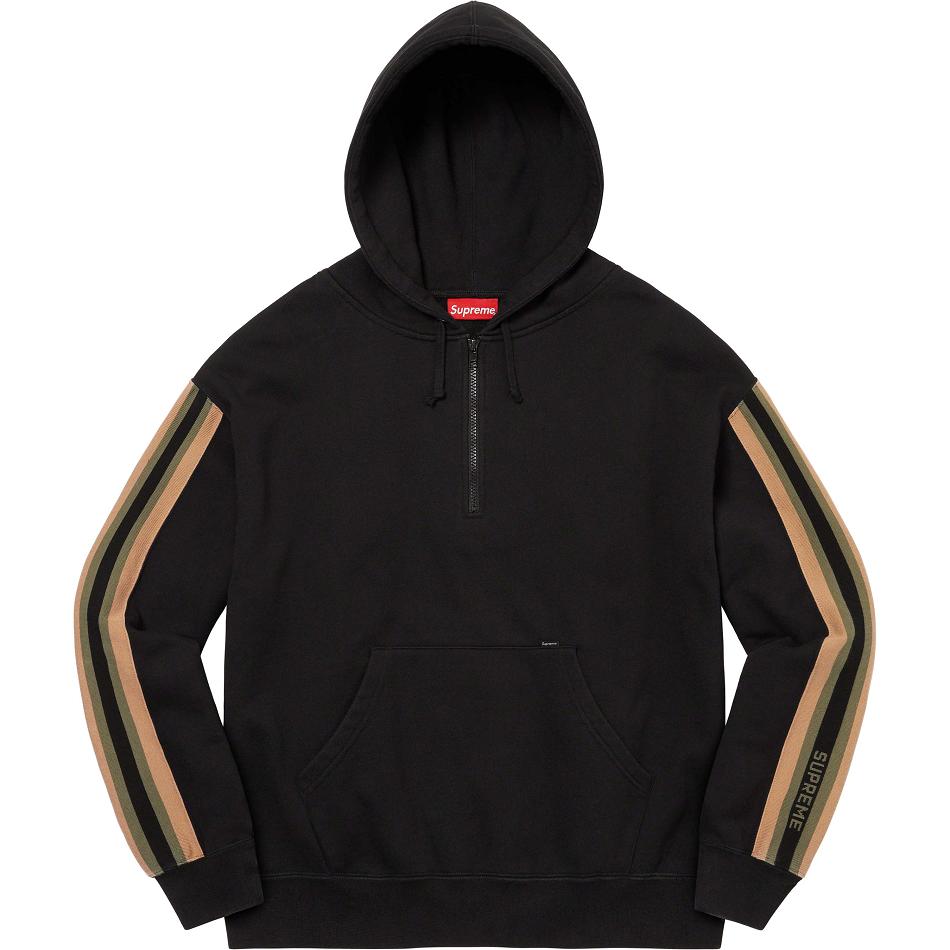 Supreme Half Zip Mit Kapuze Sweatshirts Schwarz | CH293XF