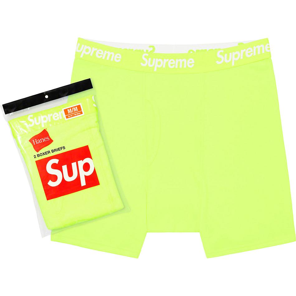 Supreme Hanes® Boxer Briefs (2 Pack) Unterwäsche Grün | CH100PQ