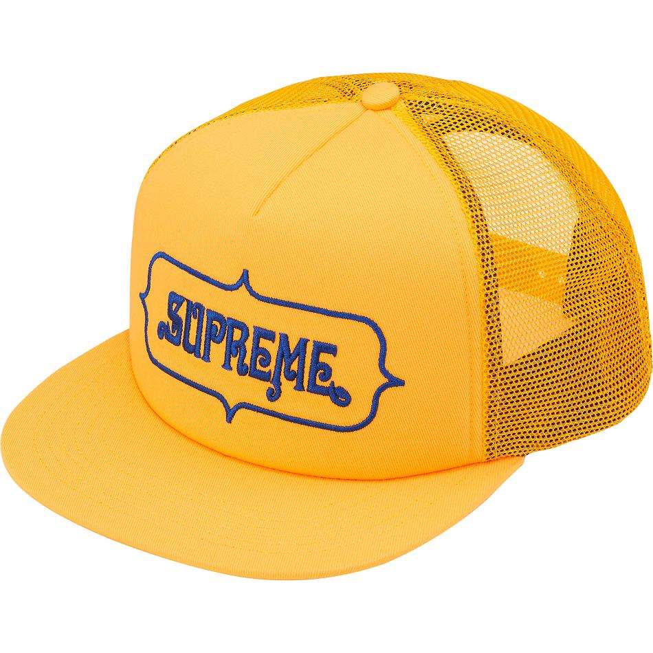 Supreme Highest Mesh Back 5-Panel Hüte Gelb | CH131GL