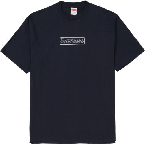 Supreme KAWS Chalk Box Logo T-shirts Schwarz | CH198RW