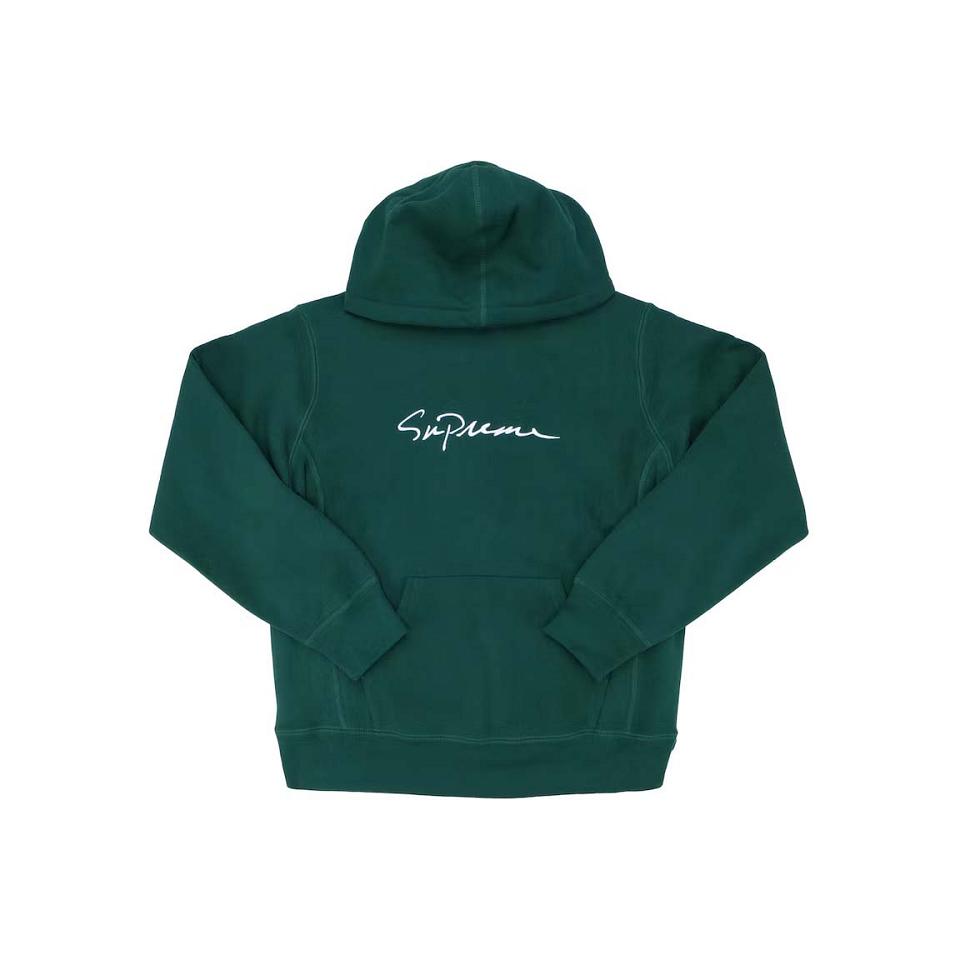 Supreme Klassische Script Mit Kapuze Sweatshirts Grün | CH268CE