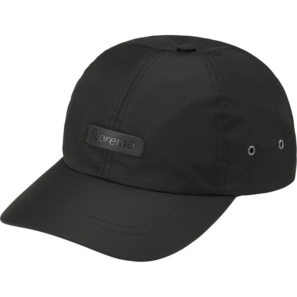 Supreme Leder Patch 6-Panel Hüte Schwarz | CH121TV