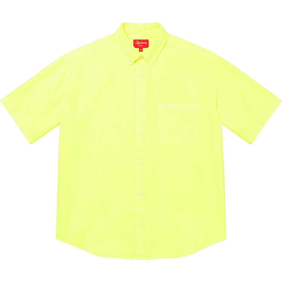 Supreme Loose Fit S/S Oxford Hemd Gelb | CH382YU