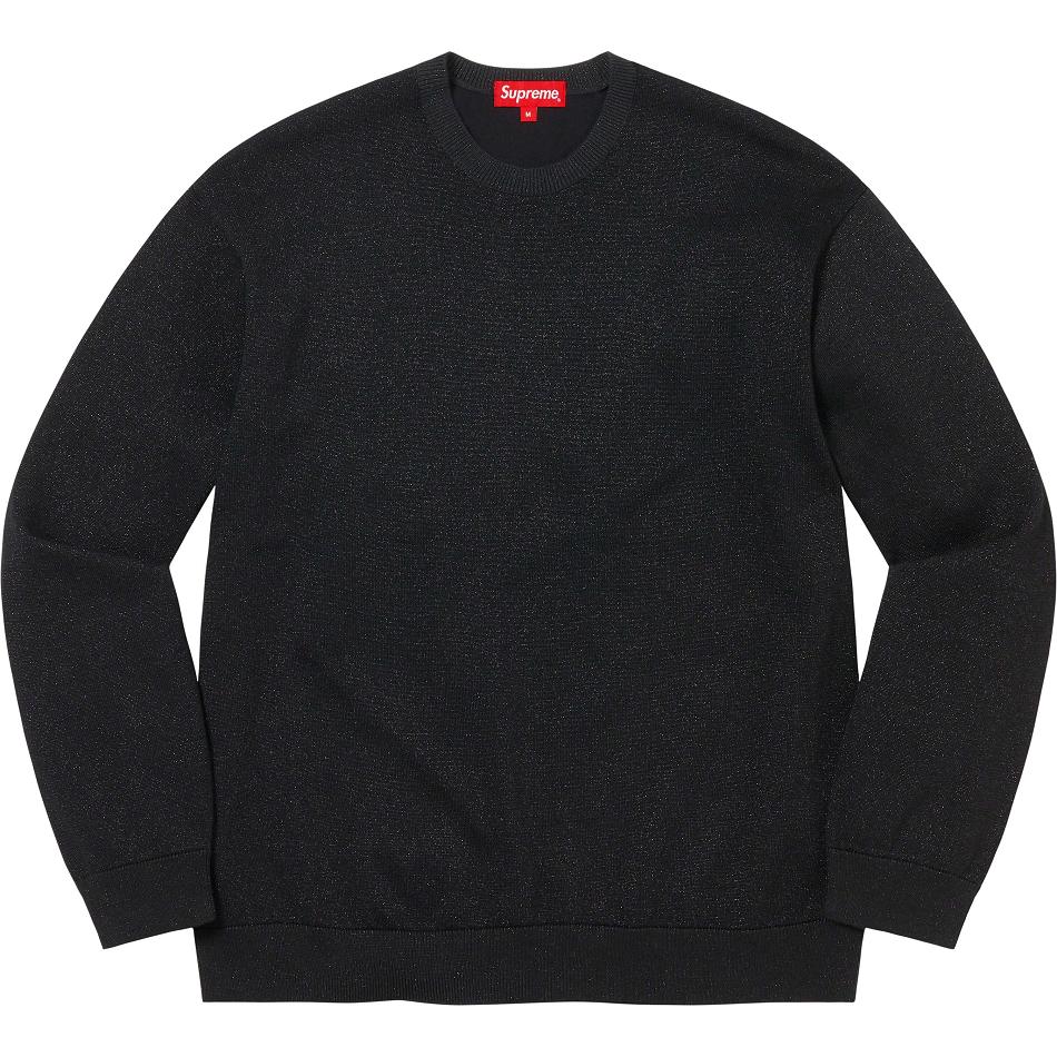 Supreme Metallic L/S Top Pullover Schwarz | CH333OR