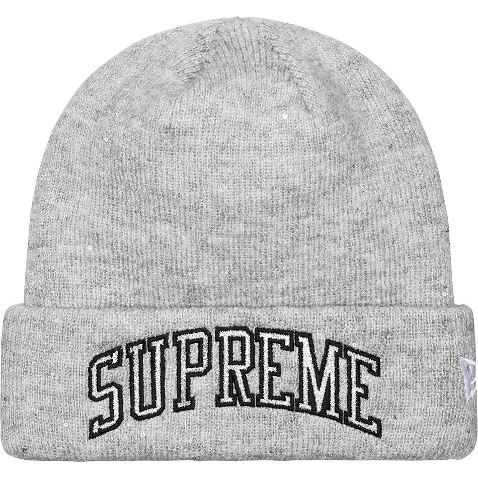 Supreme New Era® Metallic Arc Beanie Hüte Grau | CH148YU