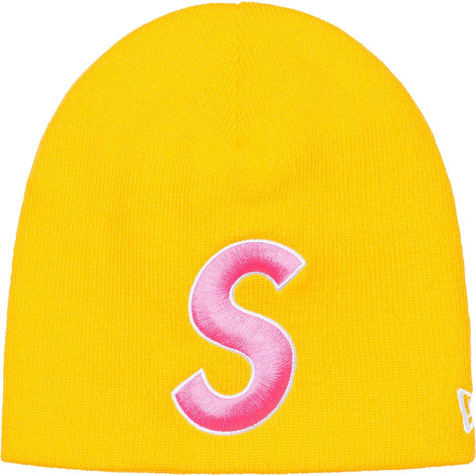 Supreme New Era® S Logo Beanie Hüte Gelb | CH153AP