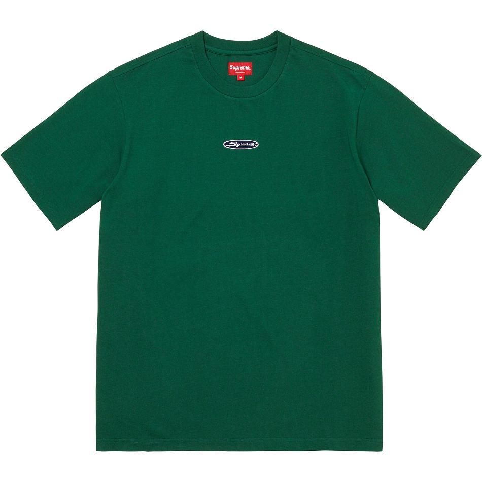 Supreme Oval Logo S/S Top Pullover Grün | CH336SO