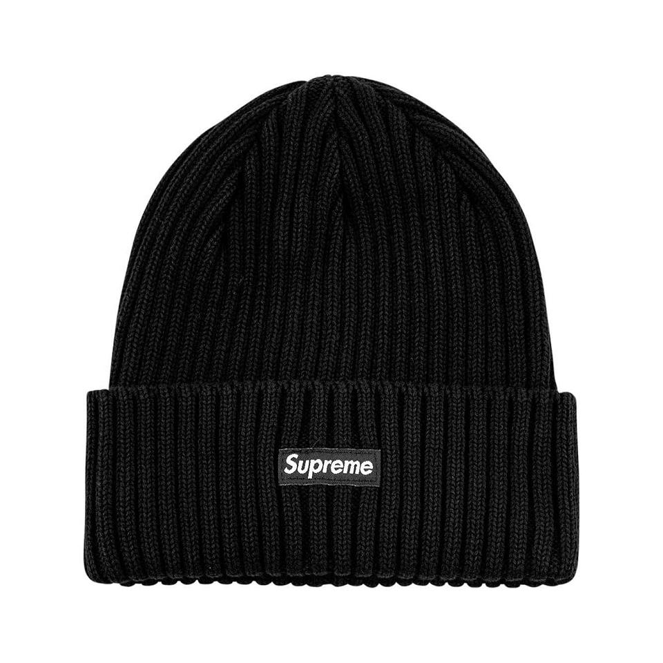 Supreme Overdyed Logo Beanie Hüte Schwarz | CH108KI