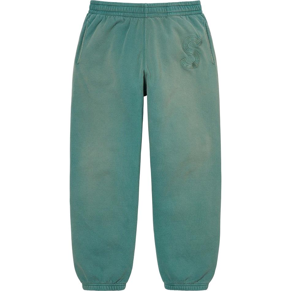 Supreme Overdyed S Logo Sweatpant Hose Aqua | CH404WY