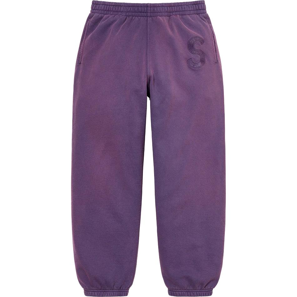 Supreme Overdyed S Logo Sweatpant Hose Lila | CH401NB