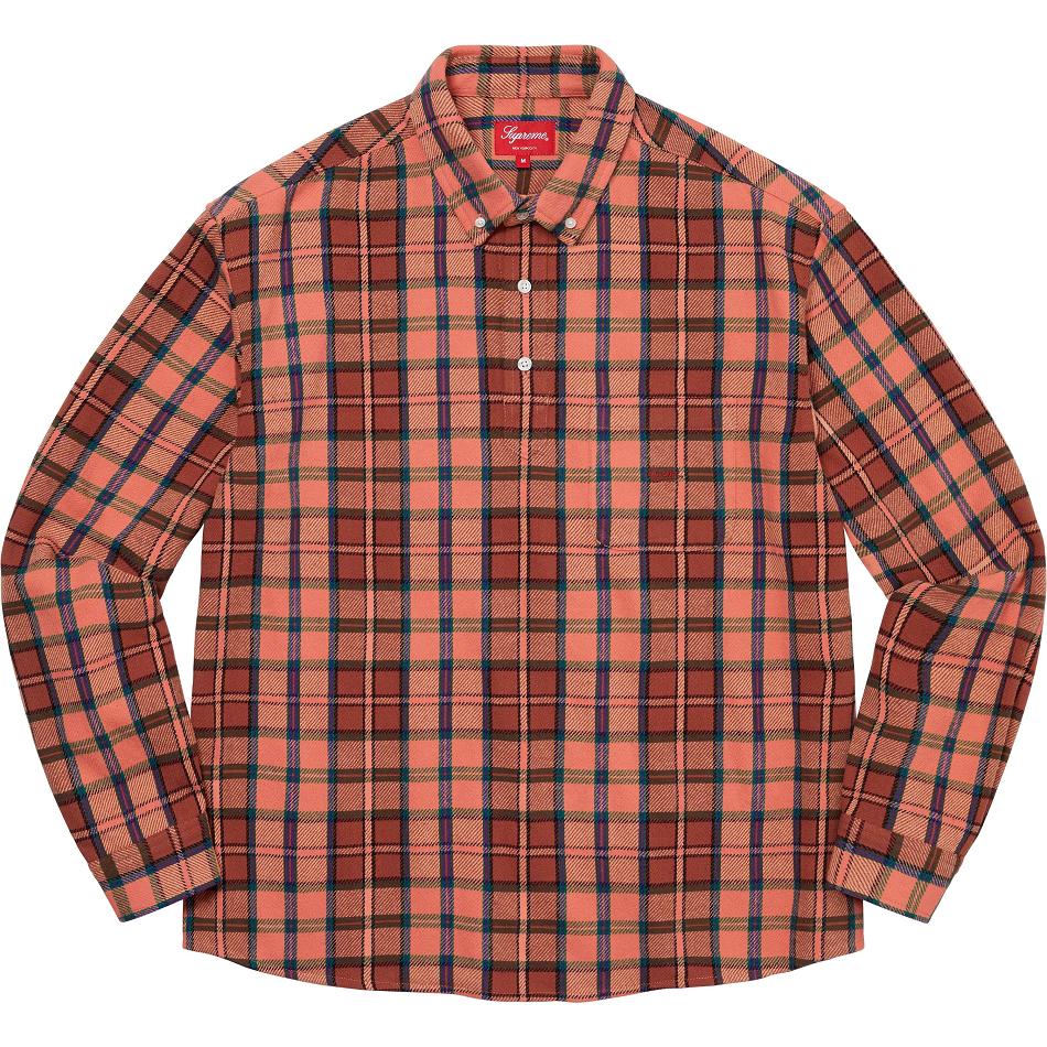 Supreme Pullover Plaid Flannel Hemd Rosa | CH378WY