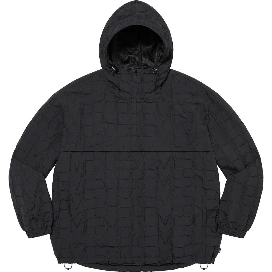 Supreme Repeat Stitch Anorak Jacke Schwarz | CH442FM