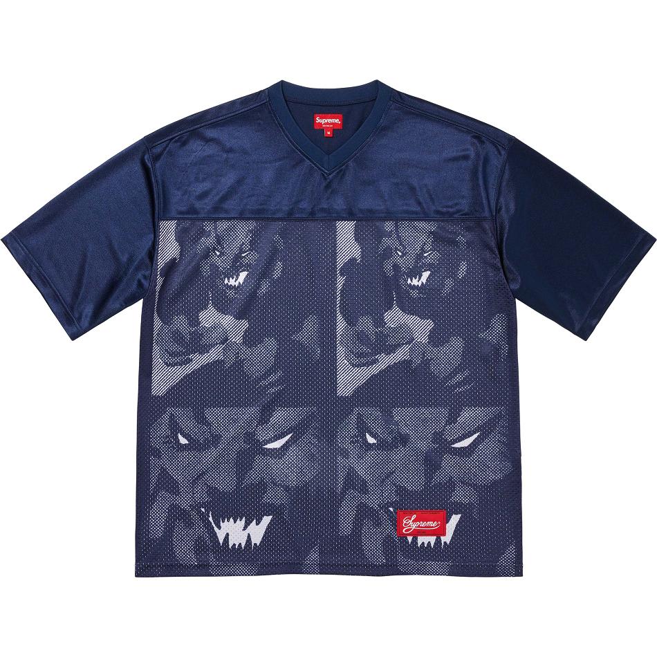 Supreme Ronin Football Jersey Pullover Navy | CH307OR