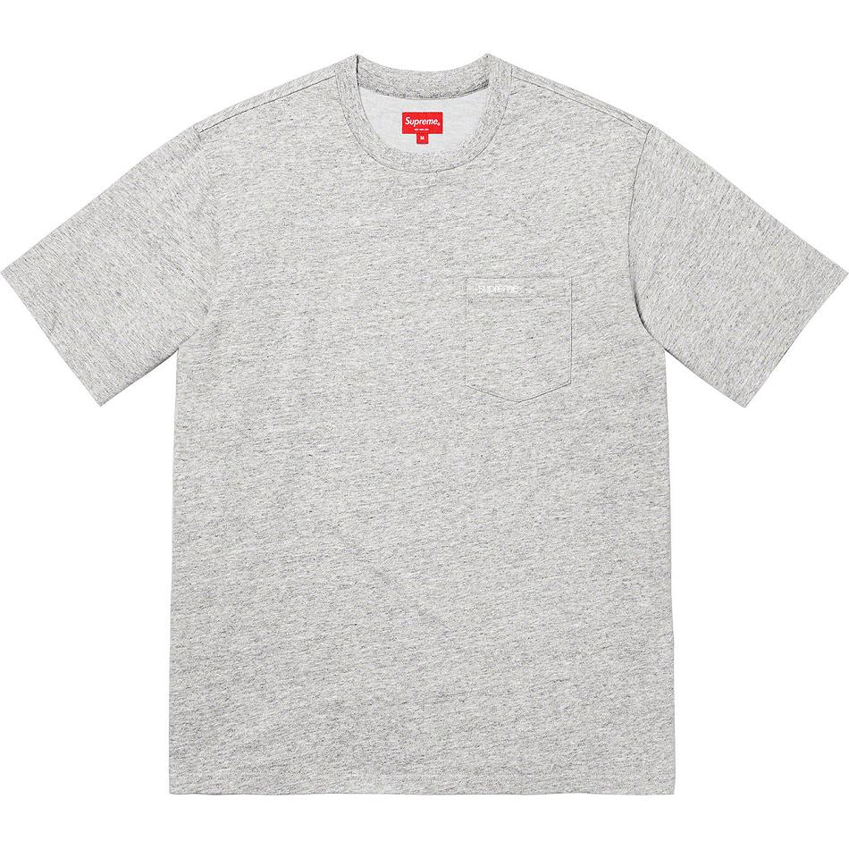 Supreme S/S Pocket Tee Pullover Grau | CH319XF