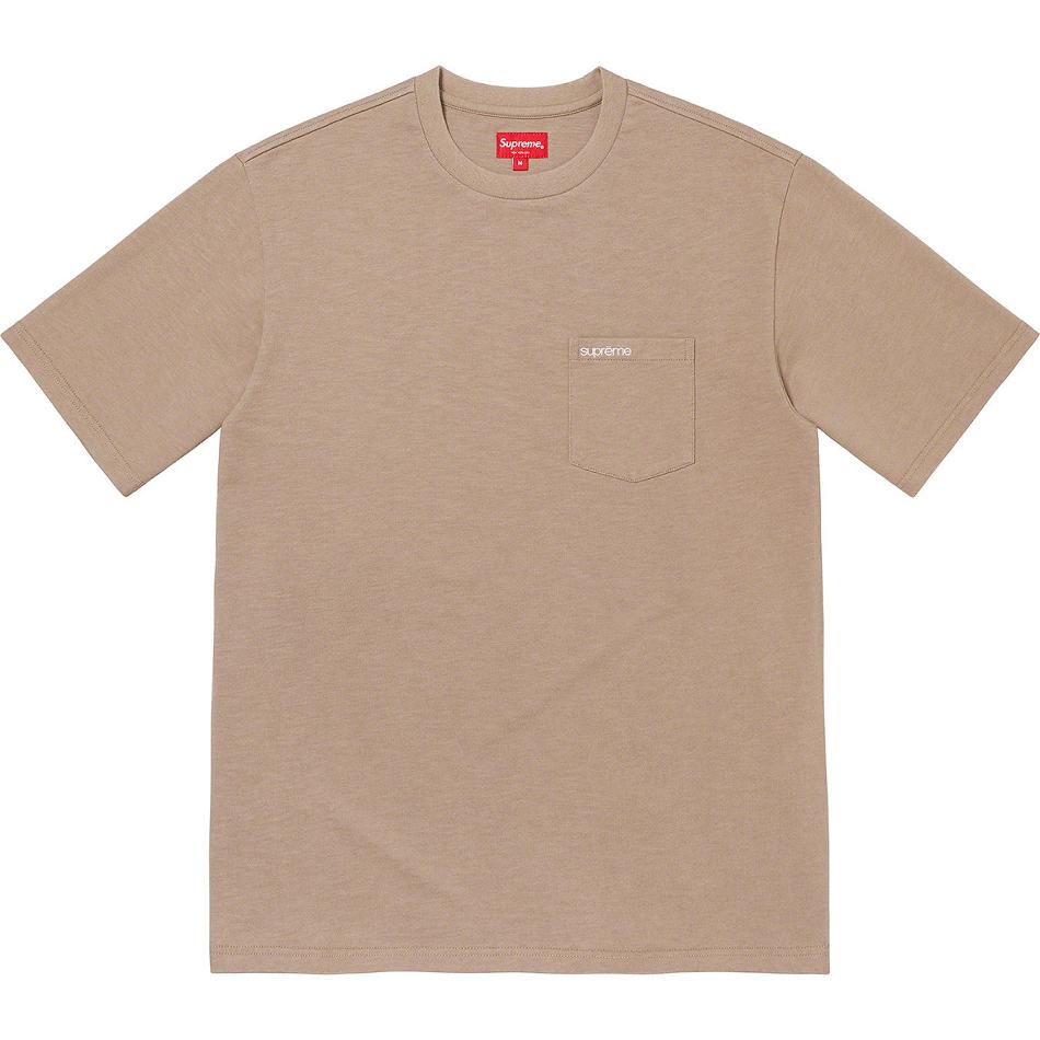 Supreme S/S Pocket Tee Pullover Khaki | CH317LH