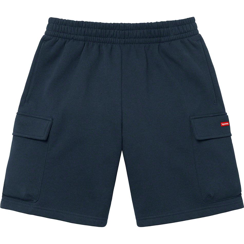 Supreme Small Box Baggy Cargo Sweat Kurze Hose Navy | CH371XF