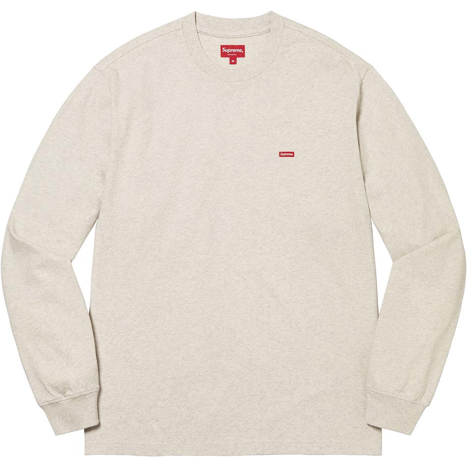 Supreme Small Box L/S Tee Pullover Beige | CH343LH