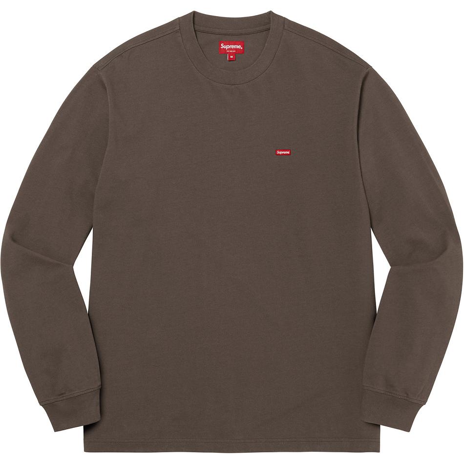 Supreme Small Box L/S Tee Pullover Braun | CH341JJ