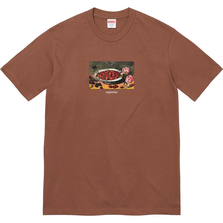 Supreme Strawberries Tee T-shirts Braun | CH251TV