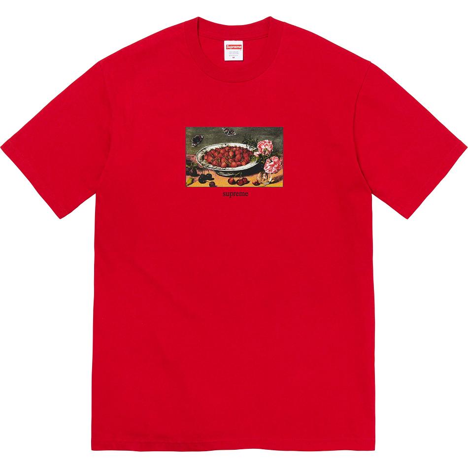 Supreme Strawberries Tee T-shirts Rot | CH252YU