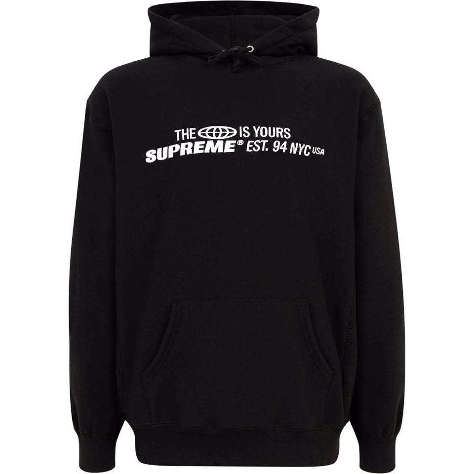 Supreme The World Is Yours Printed Hoodie Schwarz | CH463OR