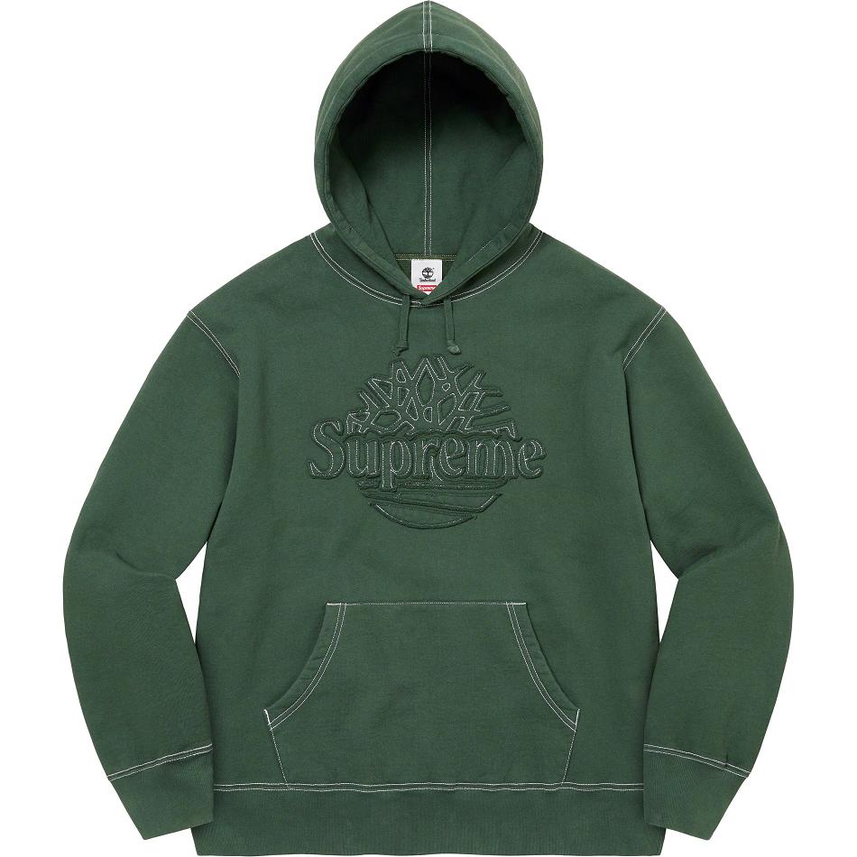 Supreme Timberland® Mit Kapuze Sweatshirts Grün | CH303TV