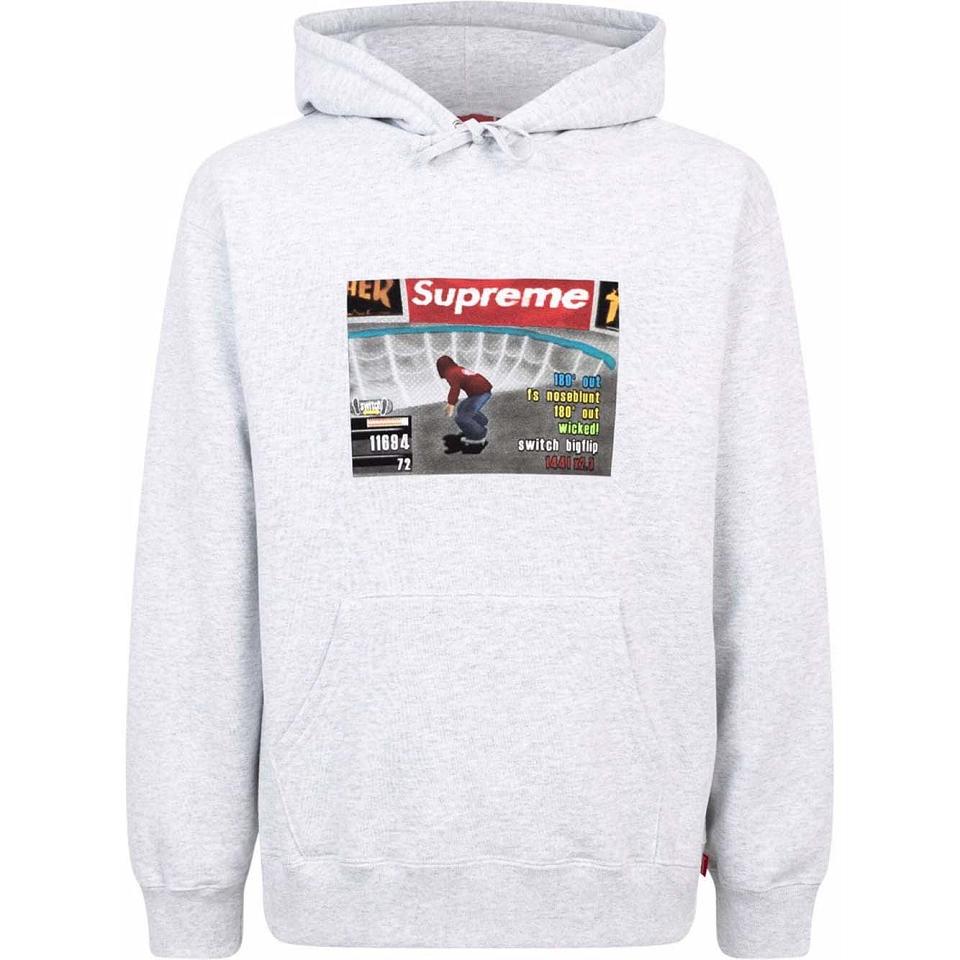 Supreme X Thrasher Logo Print “FW21” Hoodie Grau | CH455QZ