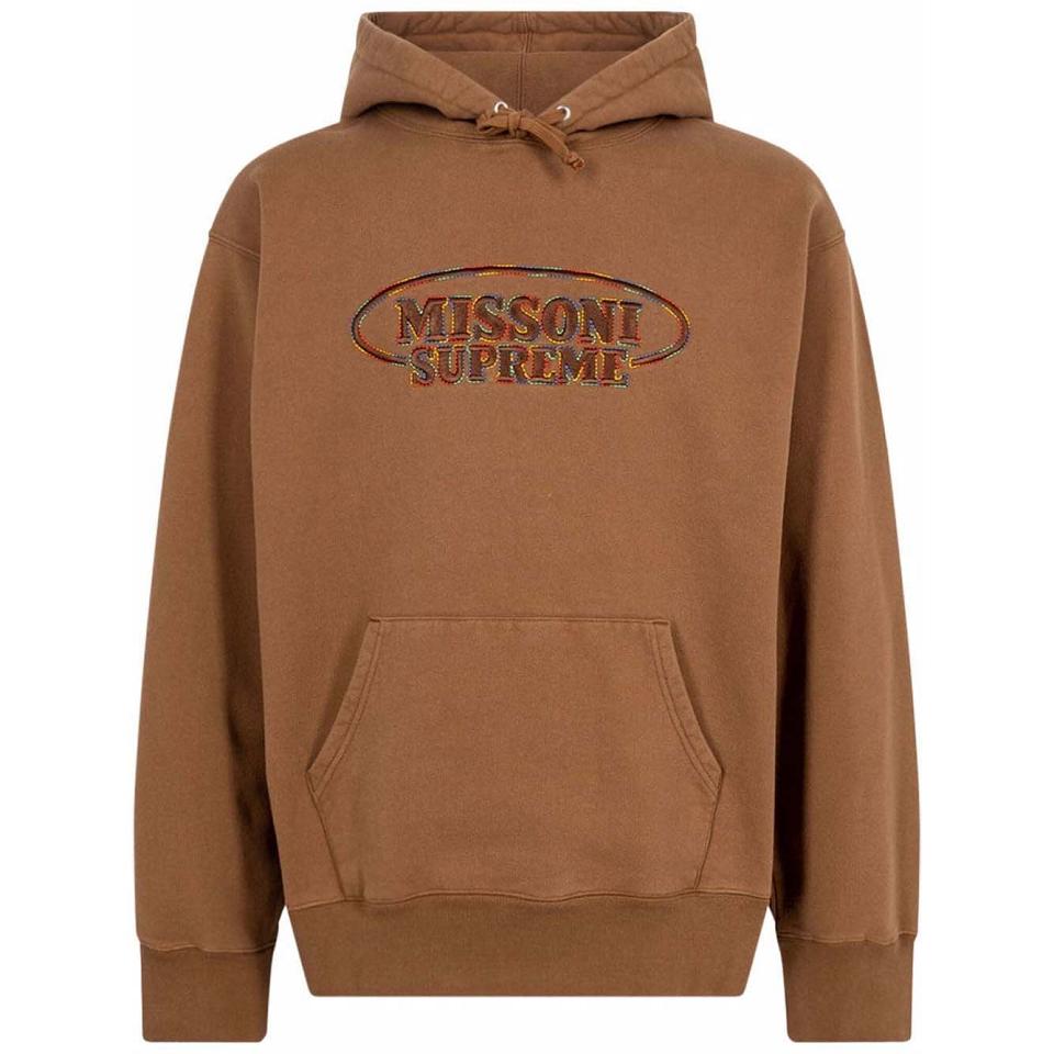 Supreme x Missoni Logo Hoodie Braun | CH456WY