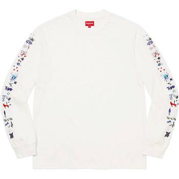 Supreme AOI Icons L/S Top Pullover Weiß | CH315JJ