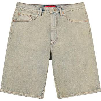 Supreme Baggy Denim Kurze Hose Khaki | CH357UT