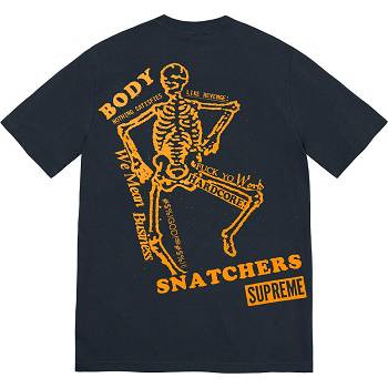 Supreme Body Snatchers Tee T-shirts Navy | CH244BC