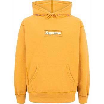 Supreme Box Logo Hoodie Gelb | CH488IS