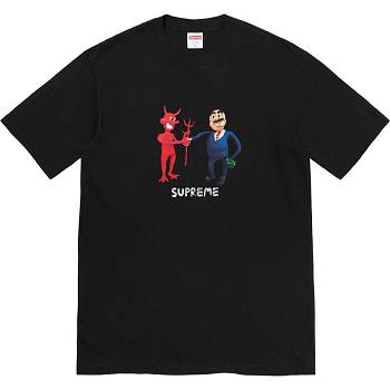 Supreme Business Tee T-shirts Schwarz | CH213LH