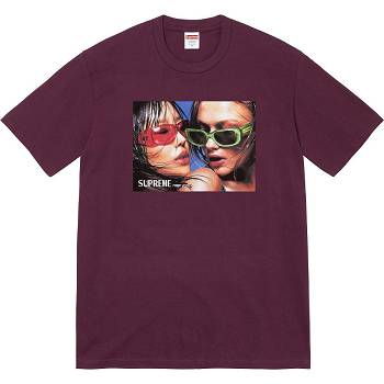 Supreme Eyewear Tee T-shirts Bordeaux | CH228IS