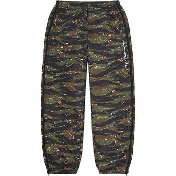 Supreme Full Zip Baggy Warm Up Pant Hose Grün Camouflage | CH428MA