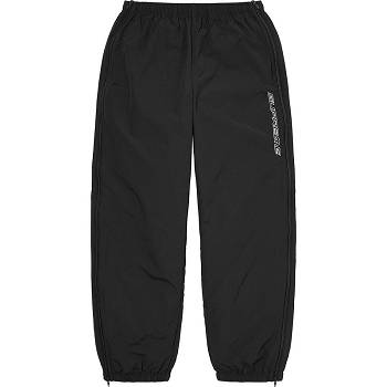 Supreme Full Zip Baggy Warm Up Pant Hose Schwarz | CH432RW