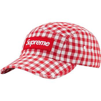 Supreme Gingham Camp Cap Hüte Rot | CH114BC