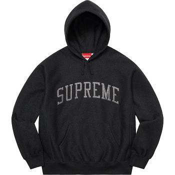 Supreme Glitter Arc Mit Kapuze Sweatshirts Schwarz | CH298MA