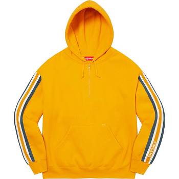 Supreme Half Zip Mit Kapuze Sweatshirts Gold | CH294CE